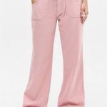 Urban Outfitters  BDG  Linen Blend Pants 5 Pocket Pink New SZ L Photo 0