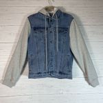 Kristy Kreme Doughnuts Krispy Kreme Snap Up Hooded Denim Jean Jacket Hot Now Doughnuts Adult M Blue Photo 0