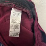 Democracy Ab Solution Burgundy Velvet Pants Women's Size 6 Straight Leg Photo 4