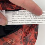 ZARA  Womens Boho Cottage Core‎ Smocked Waist Floral Orange Ruffle Mini Skirt M Photo 4