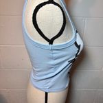 Hello Kitty  Light Blue Cropped Rib Knit Tank Top XS Photo 3