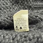 Luna  Ivy Smiley Face Cardigan Womens XS Black Yellow Knit Sweater Emoji‎ Cottage Photo 6