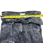 Sézane Women's Austin Paperbag Waist Jeans Size 2 Washed Black High Rise Photo 7