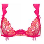FOR LOVE & LEMONS Graphic Hearts Bra pink size 32DD SDD C0 Photo 1