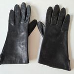 Leather vintage gloves black size 7 1/2 Photo 0