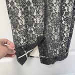 L'Agence  Womens Lace Sheath Dress By Revolve Size 0 Gray Lace Over White Coquett Photo 3