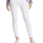 Frame Denim Size 25 Jeans Le Skinny De Jeanne Blanc White Step Raw Hem Low Rise Photo 0