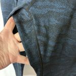 Womens Ododos Size 2X Blue Black Print Crop Fit Athletic Leggings High Rise Photo 3