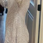 kim rogers Oversized Cozy Comfy Sweater V Neck Womens medium Short Dress Tunic Photo 8