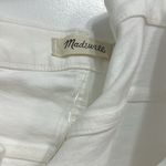 Madewell White  button‎ fly skinny jeans with raw hem NWT Photo 3