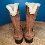 Talbots  Tish Foldover Fur Lined Suede Ankle Boots Brown Women’s 8.5 Photo 2