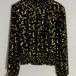 Lost + Wander  Black/Gold Blouse size M/L Photo 0
