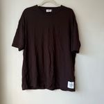 Camila Coelho  Sport Ingrid Brown Oversized Short Sleeve Tee S Photo 1