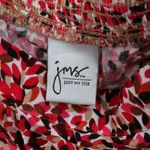 Just My Size  Boho Floral Midi Skirt Red Pink Flowy Pocket Casual Chic Plus 16 Photo 4