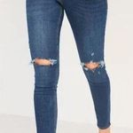Old Navy Rockstar Mid Rise Distressed Denim Jeans Photo 0