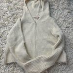 Bailey Rose Fuzzy Cropped Hoodie White Size M Photo 0