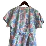 Barco Women Scrub Top‎ S Pastel Floral Medical Uniform Nurse Workwear Dental Purple Photo 5