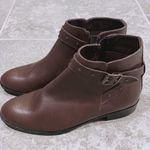a.n.a  Lenci Brown Leather Boots (Made in Italy) Ankle Booties Size EU 38 US 7 NWT Photo 4