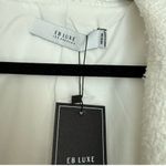 Lane 201 Elegant White Blazer with Black and Gold Details Photo 2