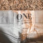 ONE by Teagan X Denim Light Wash Distressed Ripped Jeans Women's Gray Size 31 Photo 1