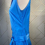 Adam Lippes  Adam Plus Eve Shirt Dress Sleeveless Mini Button Tie Blue Size 6‎ Photo 6