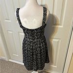 Bebop Summer Sun Dress by Size Large Black White Gray Flower Print Photo 5