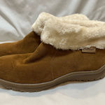 Minnetonka  Brown Suede Sherpa Slipper Ankle Boots Photo 0