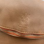 Vera Pelle Italian Leather Brown Crossbody Tassel Purse Photo 9