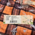 Unique Vintage NWT Women’s Timeless London Orange Ghost Print Halloween Playsuit Romper Sz 4XL Photo 4