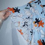 Parker Revolve Clear Moondance Blue Floral 100% Silk Midi Dress Size Medium Photo 2