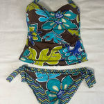 Tommy Bahama ‎ Women’s Floral Bikini - Blue and Green Size Small Photo 0