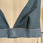 SKIMS ‎ Cotton Rib Plunge Bralette Kyanite Bralette size M NWT Photo 3