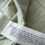 ZARA  Wide Leg Cropped Jeans Gold Button Front Pockets in Mint Green 4 Photo 4