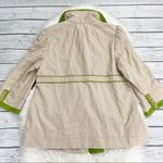 Juicy Couture Tan Green Trench Coat Jacket Photo 1