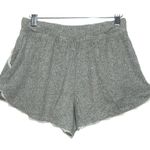 Abercrombie & Fitch NEW  Gray White Ribbed Casual Loungewear Pajama Shorts Size M Photo 2