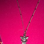 Boutique Sterling Silver 925 Angel Harp Sparkle Necklace Religion Jewelry Catholic Church Photo 9