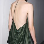 ZARA  Elegant Green One-Shoulder asymmetric maxi Dress evening party Photo 11
