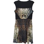 Vince Camuto Vince Camuto Dress Sleeveless Fit & Flare Snake Print Black Size 6 Photo 1