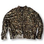 VINTAGE Fully Sequined Leopard Print Bomber Jacket Photo 1
