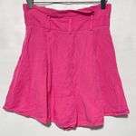 & Other Stories & Other Stories Paperbag High Waisted Wide Leg Shorts Lyocell Linen Pink Size 4 Photo 12
