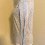 Ann Taylor Loft Petite Gray Beaded Rhinestone Button Up Cardigan Sweater Size SP Photo 1