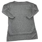 ZARA  Shirt Womens Small Gray Textured Knit Long‎ Sleeve Lightweight Top Photo 1