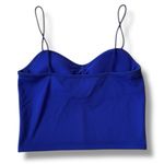 Urban Outfitters  NWOT Women’s Y2K Ruched Blue Cami Crop Festival Style Size M Photo 3