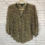 Anthropologie Fei  silk floral blouse size 4 Photo 0