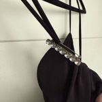 City Triangles Women’s Medium Black Scrunched Mini Dress Photo 4