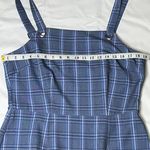 Bebop Nordstrom Grommet Metal Hardware Sleeveless Blue Plaid Mini Dress XL Photo 6