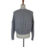 Altar'd State Altar’d State Sweater XS Gray Cropped Knit Pullover Boho Cozy Trendy Photo 3