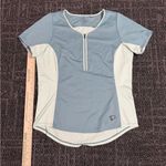 Pearl Izumi Womens  Canyon Short Sleeve Mountain Bike Jersey Light Blue Large Photo 0