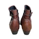 Venturini Eleganza Brown Leather Ankle Boots Women size 7 Photo 6