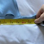 Becca  Fine Line Bikini Top Light Blue Swimsuit Pool Beach Womens Size D Padded Photo 4